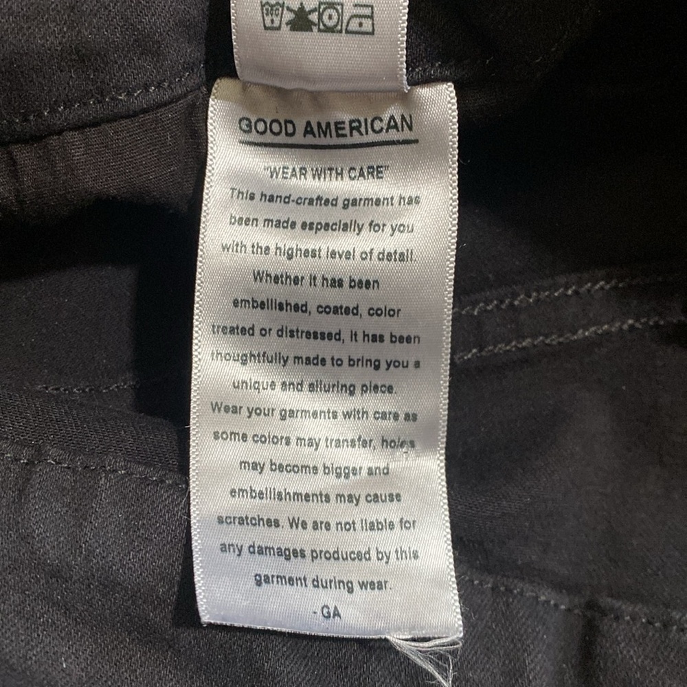Good American Good Legs Dark Black Skinny Jeans Size 18 - Picture 8 of 8